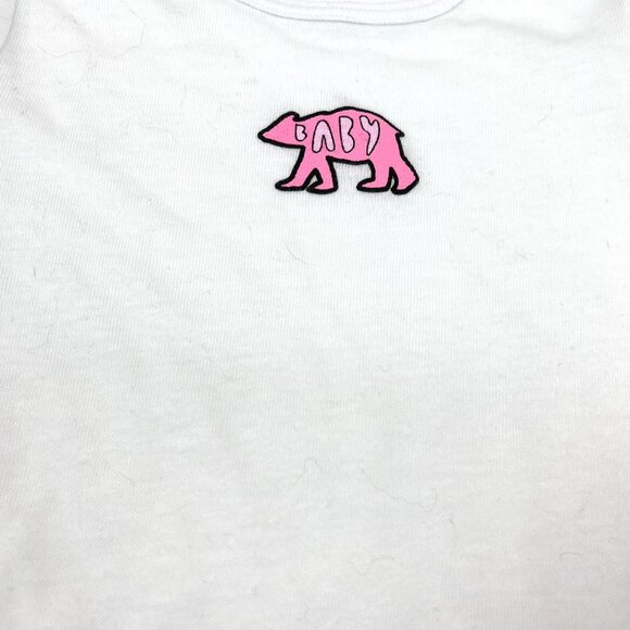 Baby Bear Pink White Onesie Top 18-24 MO - Picture 2 of 2